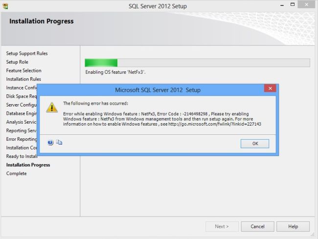 Sql server 2012 install issues